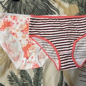 Floral and Striped Women's Briefs